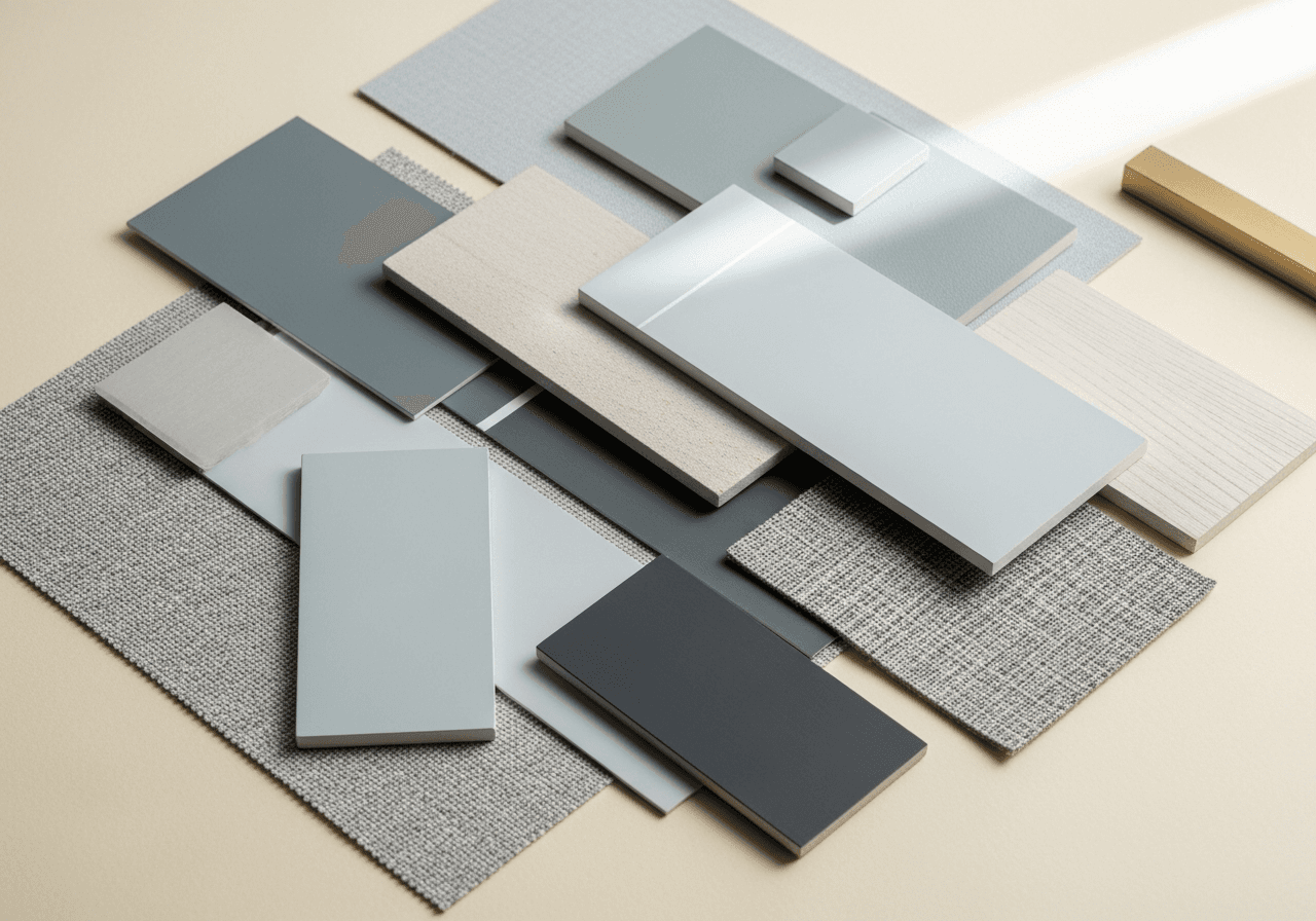 Interior wall painted in a warm neutral, lit by daylight